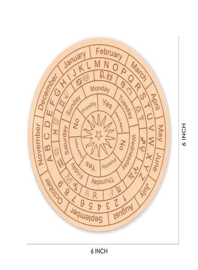 TREE MAISON CORONATING HOMES Dowsing Board (6Inch) with Black Toumaline Pendulum |Dowsing Board | Metaphysical Message Board | Acrylic Divination Board | Spirit Board | Witch Board - Image 3